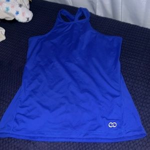 blue tank top size small